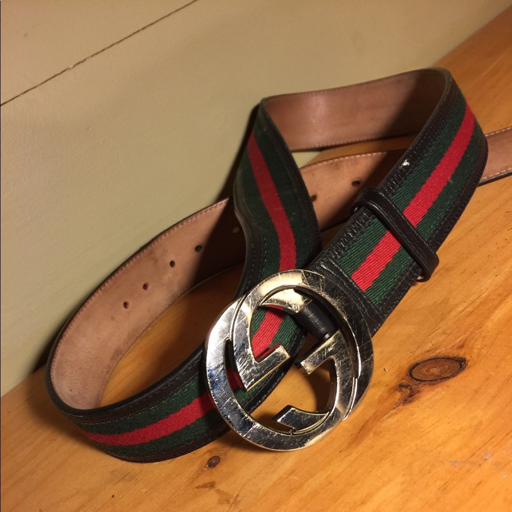 GUCCI WEB STRIPE BELT